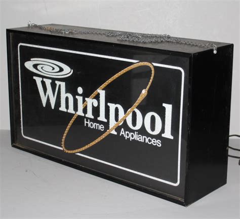bargain johns antiques whirlpool home appliances advertising light  electric sign bargain