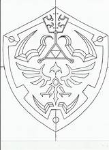 Shield Hylian Zelda Deviantart Template Legend Link Coloring Pages Drawing Dessin Adult Book Tattoo Orig11 Cosplay Coloriage Visit Tattoos Choose sketch template
