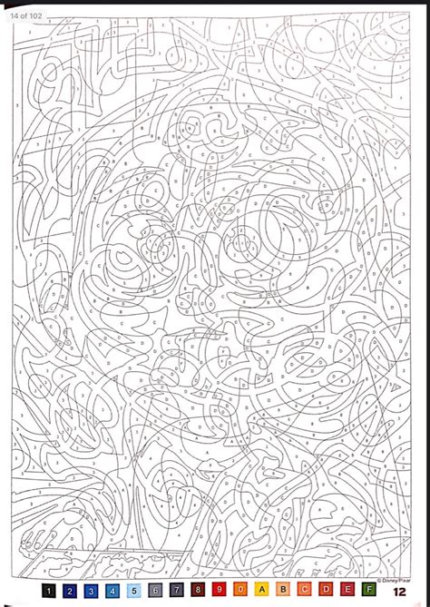 disney mystery coloring book  pixar abstract coloring pages