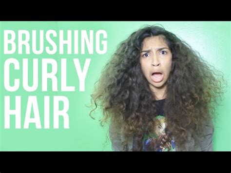 brush curly hair youtube