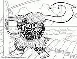 Maui Coloring Pages Moana Disney Choose Board Kids Color sketch template