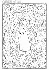 Coloring Pages Cute Ghost Don Know Sad Sheets Club Adult Easy Tumblr sketch template