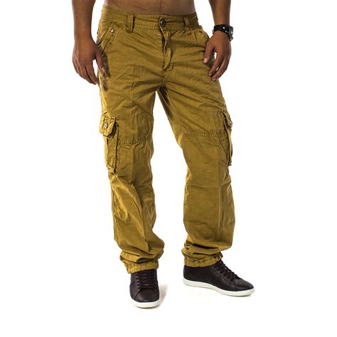 cargo pants jeans loose fit chinos work trousers men trophy ebay