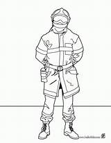 Fireman sketch template