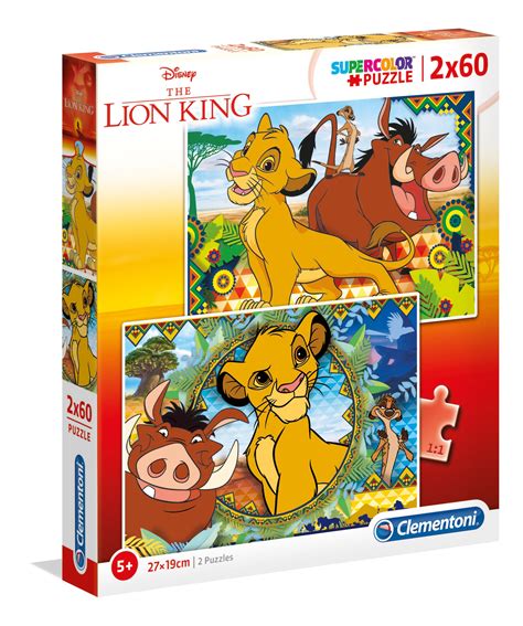 disney lion king  pieces supercolor puzzle clementoni