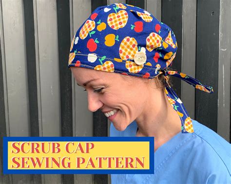 scrub cap sewing pattern  surgical cap sewing pattern scrub cap