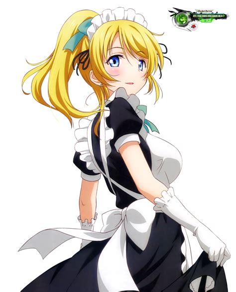 Love Live Ayase Eli Mega Cute Maid Hd Render Ors Anime