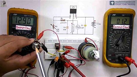 lm voltage regulator circuit electronics projects