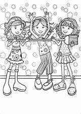 Coloring Pages Girls Groovy Printable Book Kids Girl Colouring Coloring4free Sheets Bff Print Color Polly Pocket Adult Coloriage Cool Websincloud sketch template