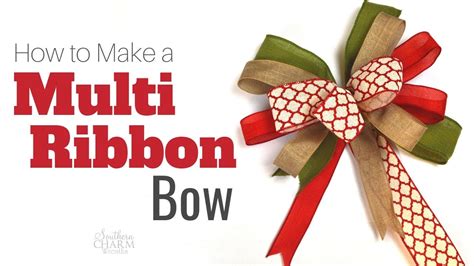 tie  bow  multiple ribbons youtube