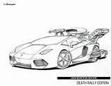 Lamborghini Aventador Drawing Veneno Rally Death Edition Pages Coloring Deviantart Egoista Sketch Template sketch template