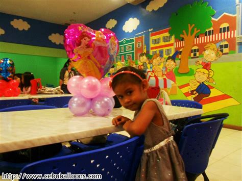 double birthday celebration princess and cars theme at play maze parkmall cebu balloons and