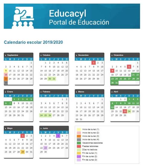 calendario escolar castilla  leon    educacyl oposiciones imagesee