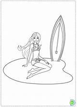 Barbie Coloring Mermaid Tale Pages Dinokids Colouring Close Popular sketch template
