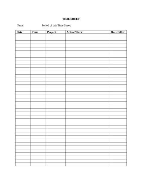 employee worksheet template