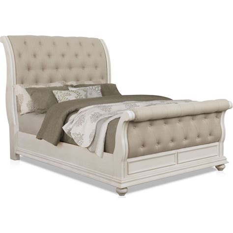 mayfair upholstered sleigh bed  city furniture