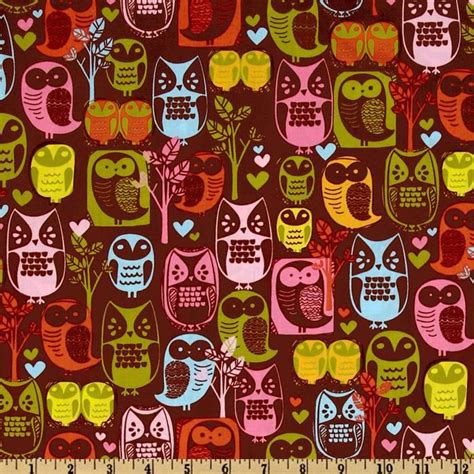 fabric owl fabric fabric inspiration prints
