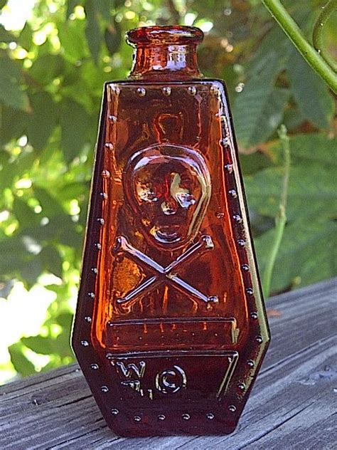 Vintage Red Wheaton Skull Poison Bottle Mint For One Etsy Antique