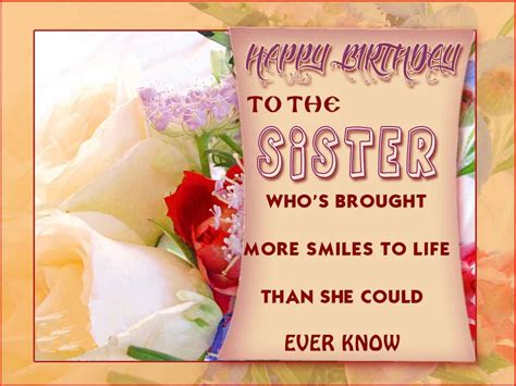 happy birthday sister greeting cards hd wishes wallpapers  telugu