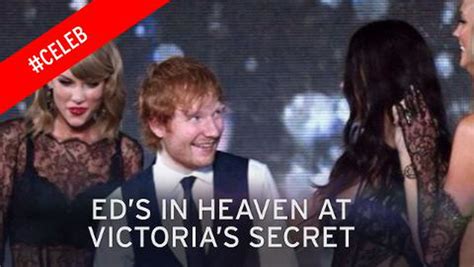 ed sheeran s facial expressions at the victoria s secret show were