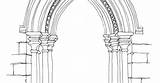 Gothic Architecture Arches Pointed Sketch sketch template