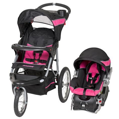 baby stroller  car seat travel system infant jogging girls pink pram