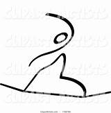Zooco Slacklining Stick Person Drawing Vector Clipart Copyright sketch template