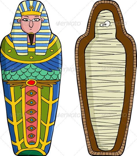 sarcophagus people characters egyptian drawings egyptian