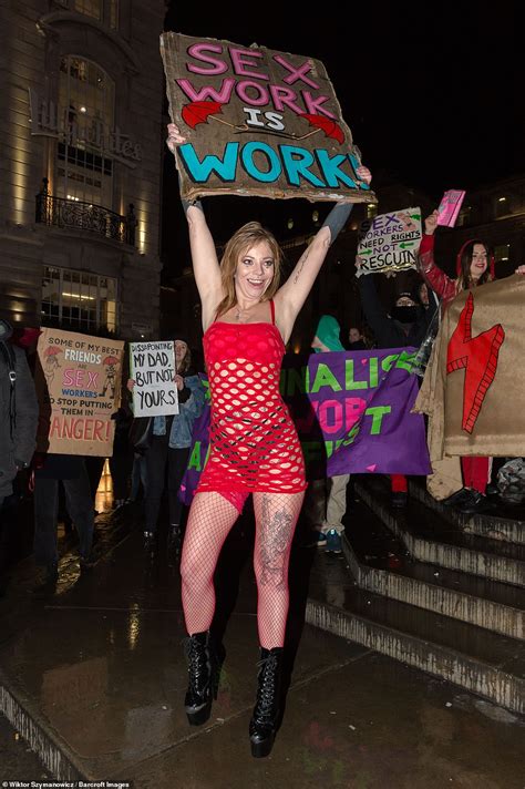 women take to london s street to protest about sex worker laws daily