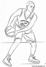 Curry Coloring Nba Stephen Pages Printable Sport Print Book Color sketch template