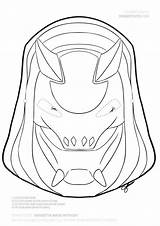 Fortnite Mask Vendetta Insanely Drawitcute Artykuł sketch template
