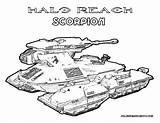 Halo Tanks Fusil Gratuit Colorier Dessus Popular sketch template