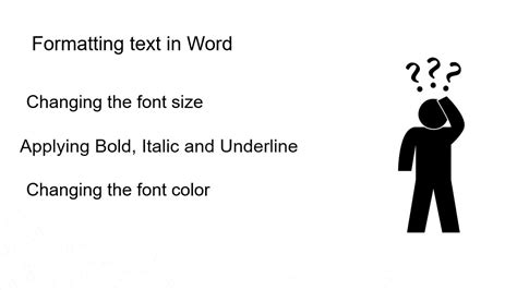font part  formatting fonts  ms word youtube