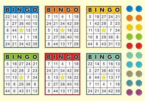 bingo cards  vector   vector art stock graphics images