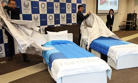 tokyo olympics athletes are assured their cardboard beds won t collapse during sex daily mail