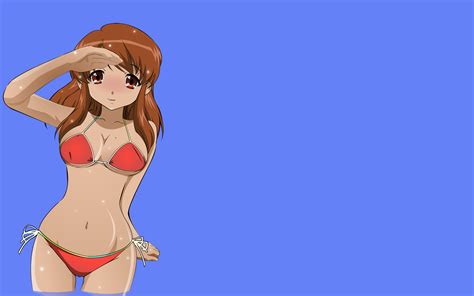 Asahina Mikuru Bikini Blue Suzumiya Haruhi No Yuutsu