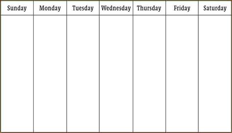 week fillable calendar calendar printables  templates