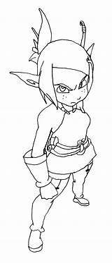 Wakfu Coloring Pages Yugo Fille Template sketch template