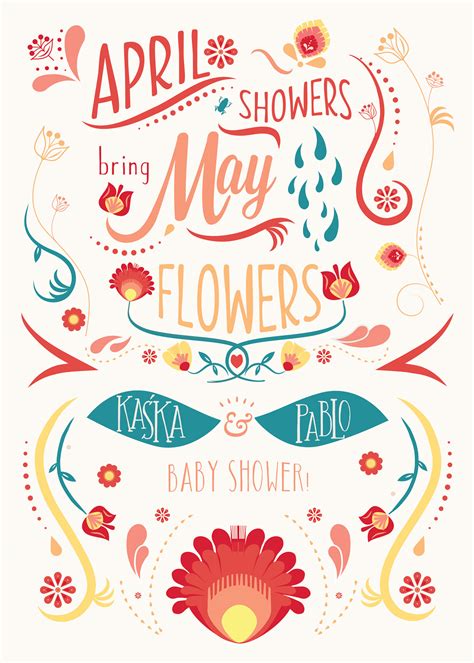 april showers bring  flowers behance