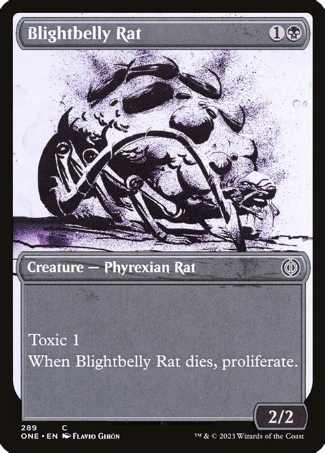 Blightbelly Rat · Phyrexia All Will Be One One 289 · Scryfall Magic