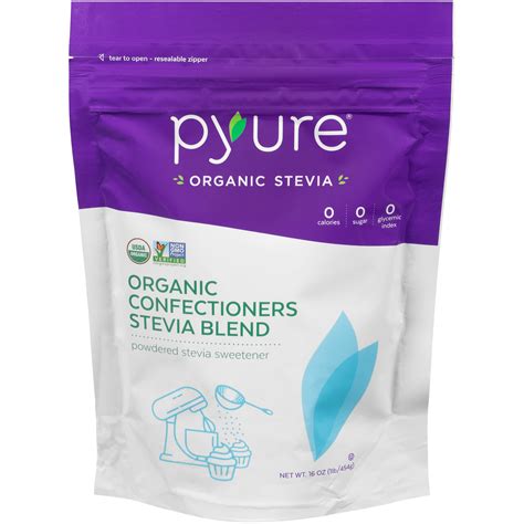 pyure organic confectioners blend stevia sweetener  oz walmartcom