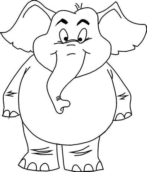 cartoon animal colouring pages clipart