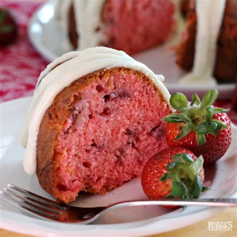 easy strawberry bundt cake renees kitchen adventures