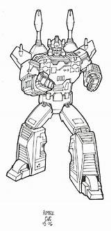 Rumble Transformers G1 sketch template
