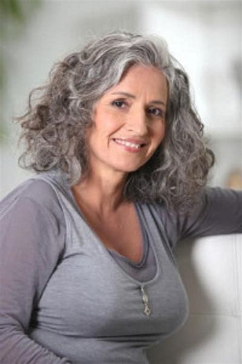 curly gray and silver hair sassy silver locks pinterest