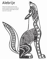 Alebrije Coloring Mexican Coyote Drawing Pages Alebrijes Line Wolf Culture Folk Eagle Oaxaca Mexico Cultural Drawings Getdrawings Con Printable Imagenes sketch template
