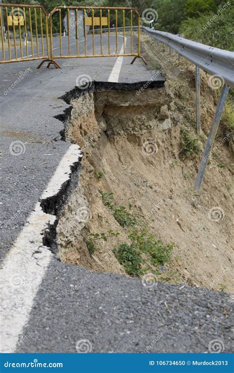 road erosion stock photo image  decay district cliff