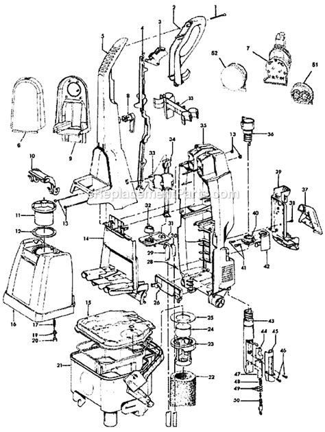 hoover   parts list  diagram ereplacementpartscom