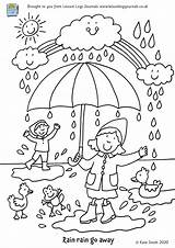 Pages Activity Rain Away Go Children sketch template