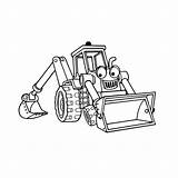 Tracteur Colorier Bulldozer Shovel Mecanic Greatestcoloringbook Imprimé Fois Coloriages sketch template